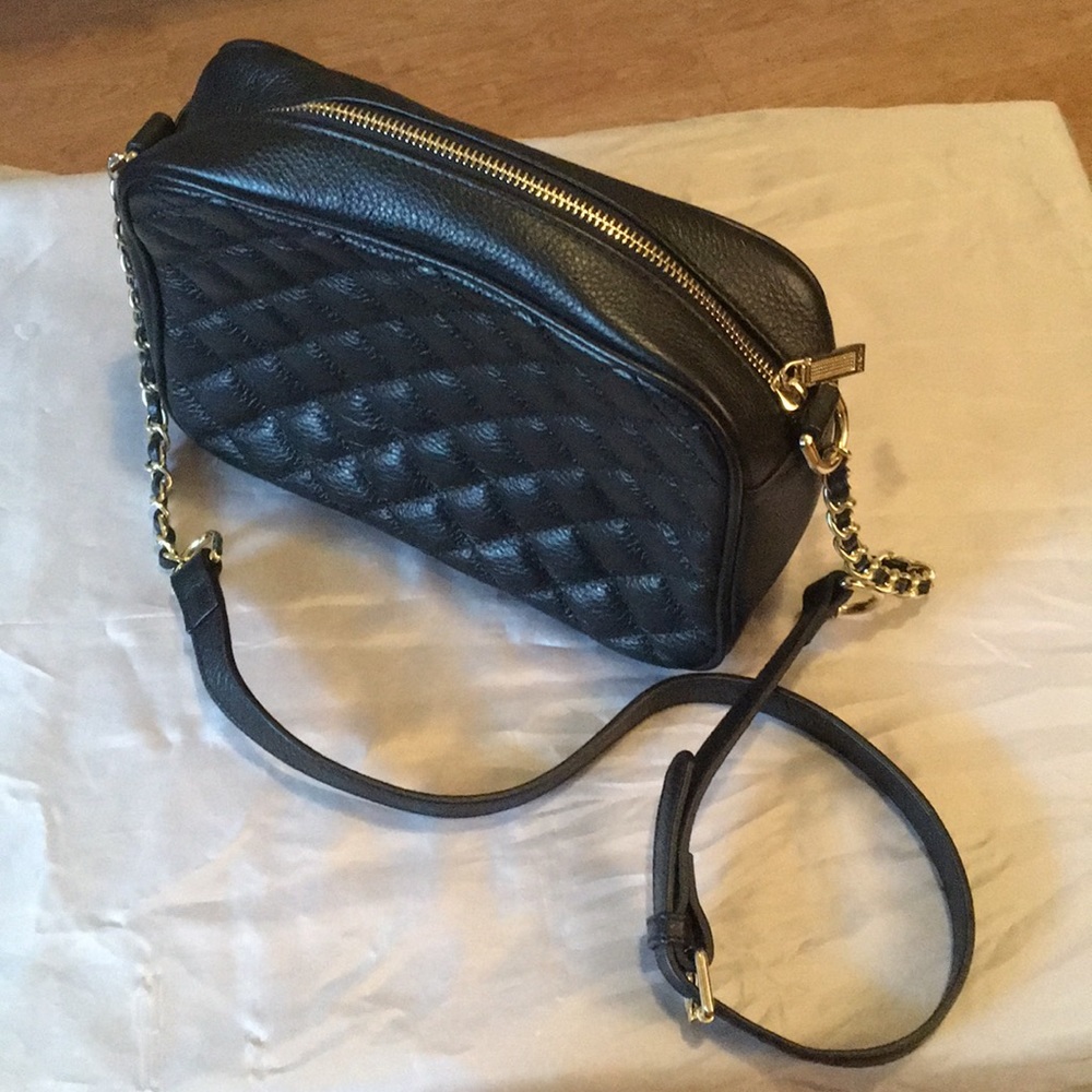 Black leather purse
